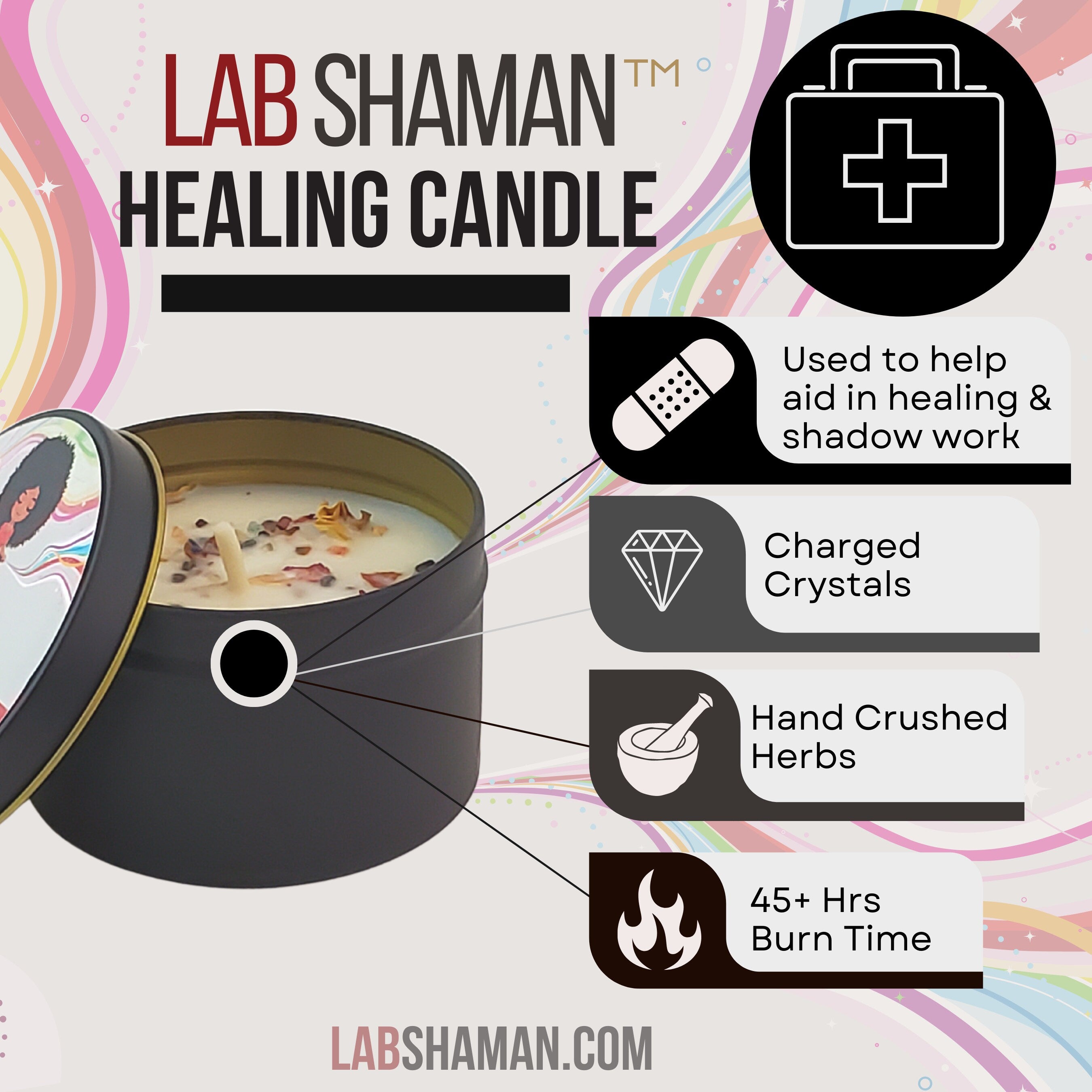 Healing Candle | Energy Healing | LAB Shaman