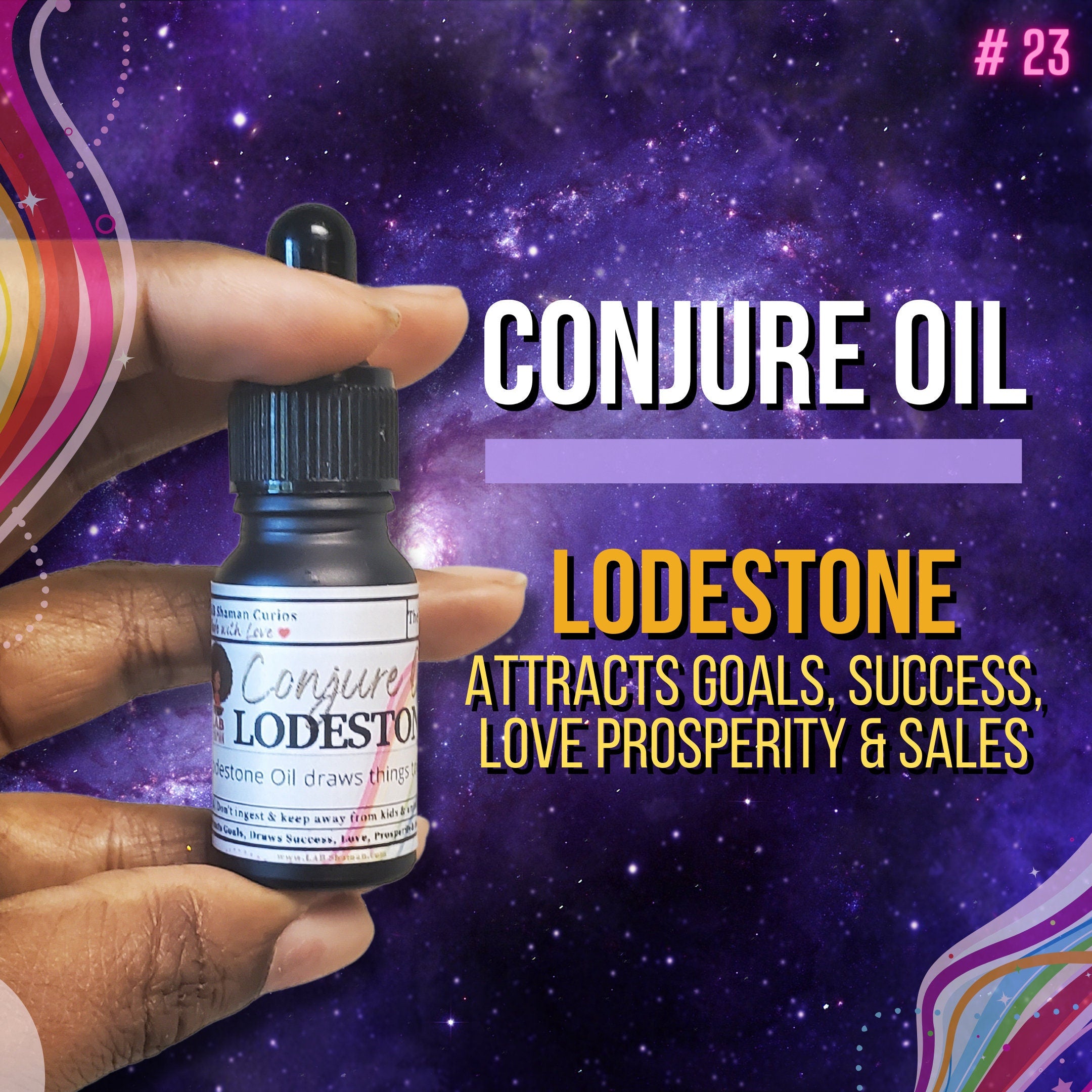 Lodestone oil, conjure oil, hoodoo oil, like art of the root, spell oil, anointing oil, witch oil, hoodoo supplies, intention oil, ritual oil, altar oil, protection oil, magic oil, curios, remove negative, witch body oil, like lucky mojo.