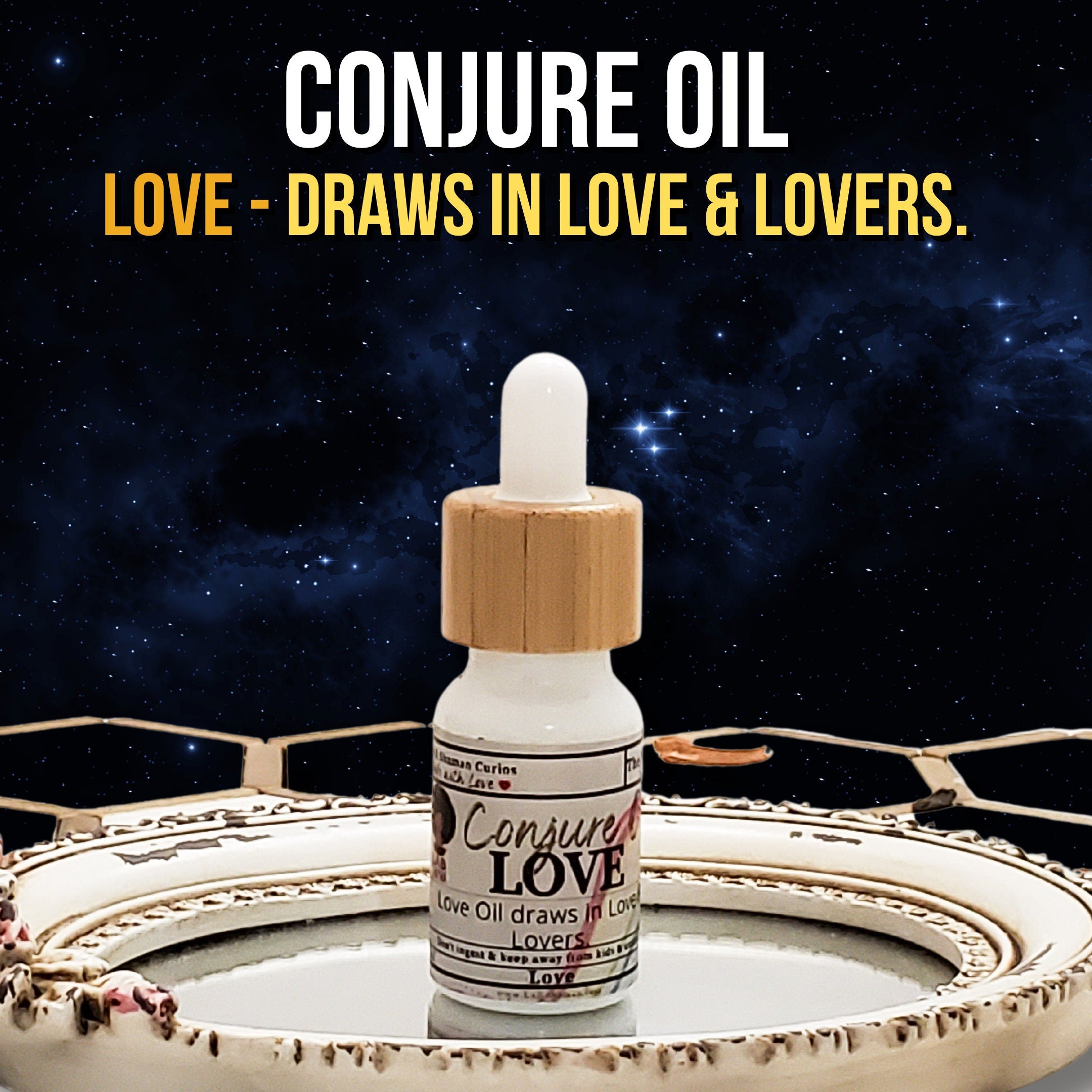 Love oil, conjure oil, hoodoo oil, like art of the root, spell oil, anointing oil, witch oil, hoodoo supplies, intention oil, ritual oil, altar oil, protection oil, magic oil, curios, remove negative, witch body oil, like lucky mojo.