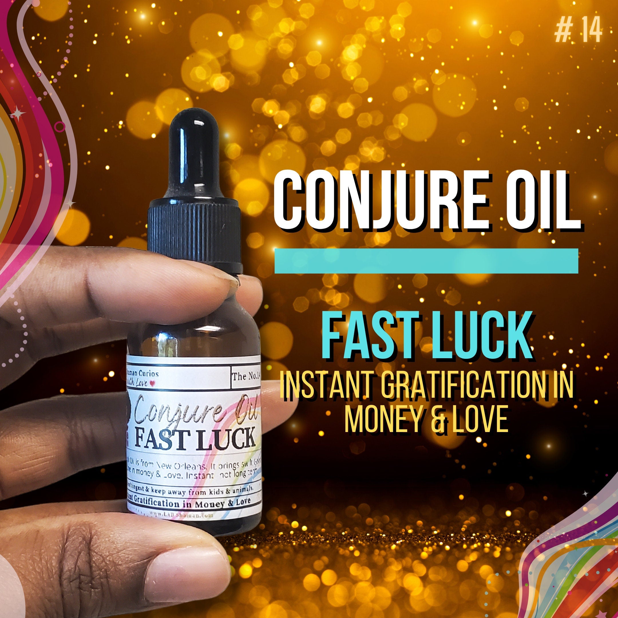 Fast luck oil, conjure oil, hoodoo oil, like art of the root, spell oil, anointing oil, witchcraft oil, hoodoo supplies, intention oil, ritual oil, altar oil, protection oil, blessing oil, magic oil, curios, van van oil, witch oil.