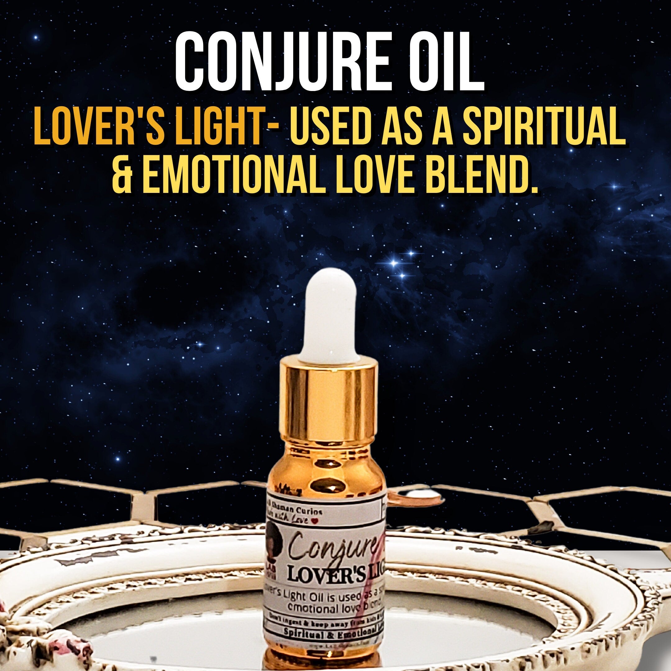 Lover’s Light oil, emotional oil, conjure oil, hoodoo oil, like art of the root, spell oil, anointing oil, witch oil, hoodoo supplies, intention oil, ritual oil, altar oil, protection oil, magic oil, curios, witch body oil, lucky mojo.