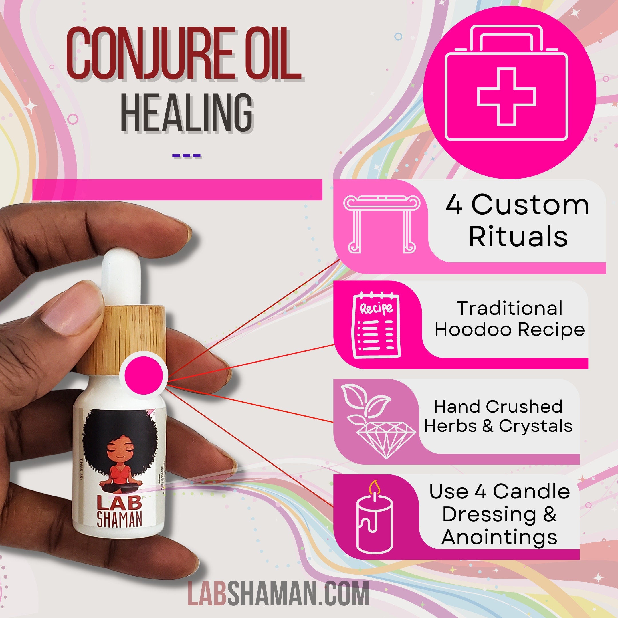 Healing Oil |  Conjure Oil  | Altar | LAB Shaman