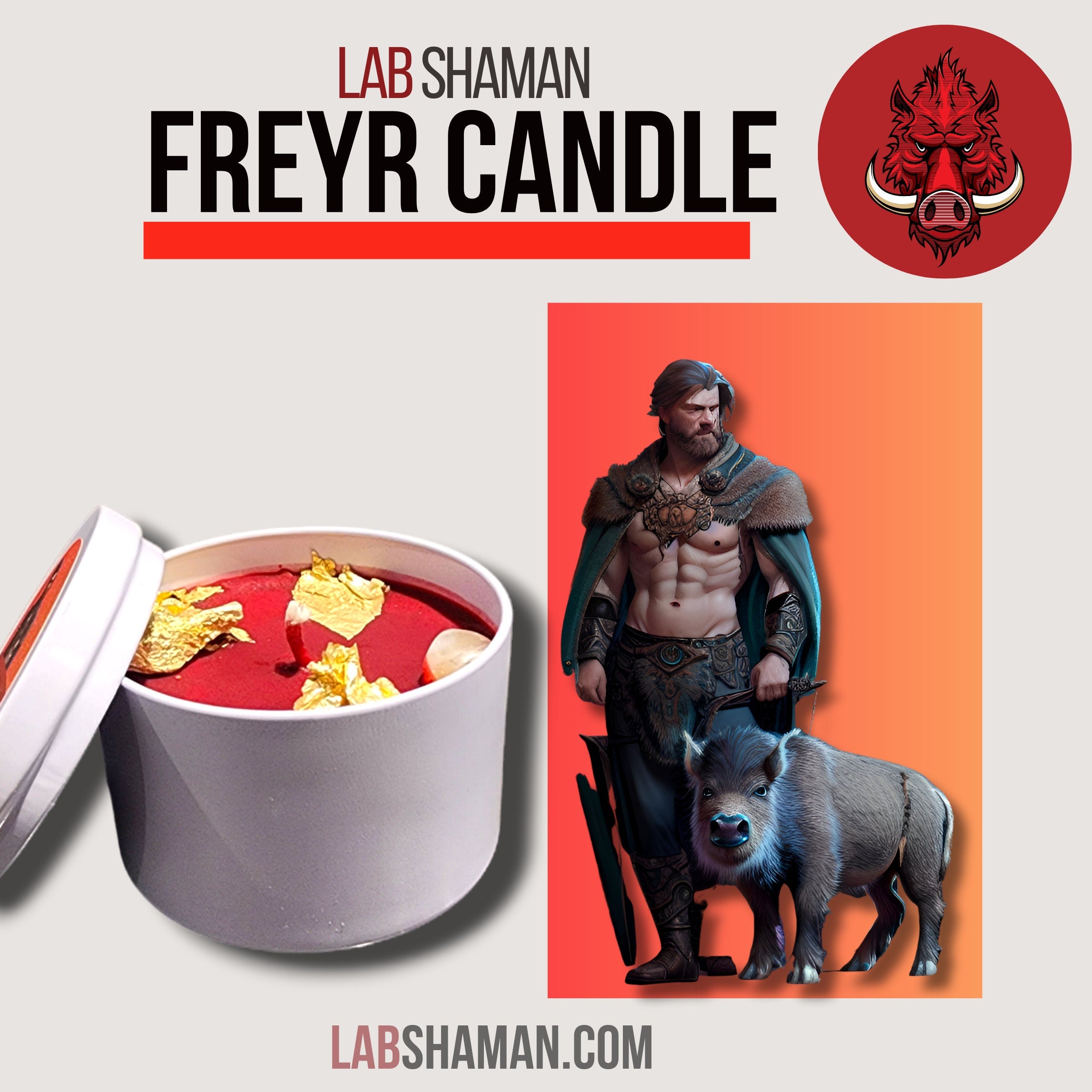 LAB Shaman, Freyr, Norse God, Yngvi, Abundance, Fertility God, Rituals, Norse God Worship, Altar Decor, Meditation, Bright Scent, Zesty, Citrus,