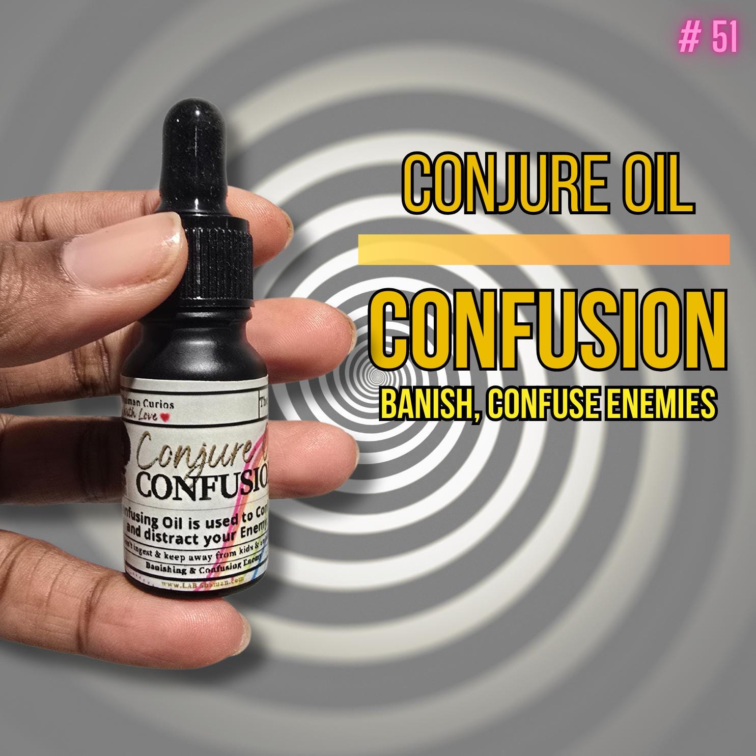 Confusion Conjure Oil | Confusion | Confuse Enemy  | Banishing | LAB Shaman